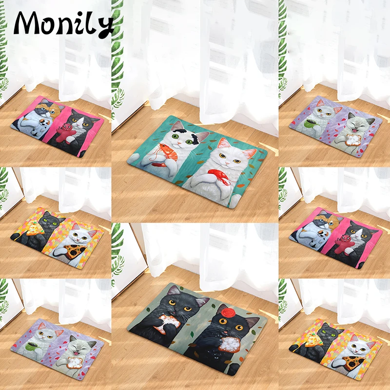 Monily Противоскользящий водонепроницаемый коврик для двери милые детские ковры с