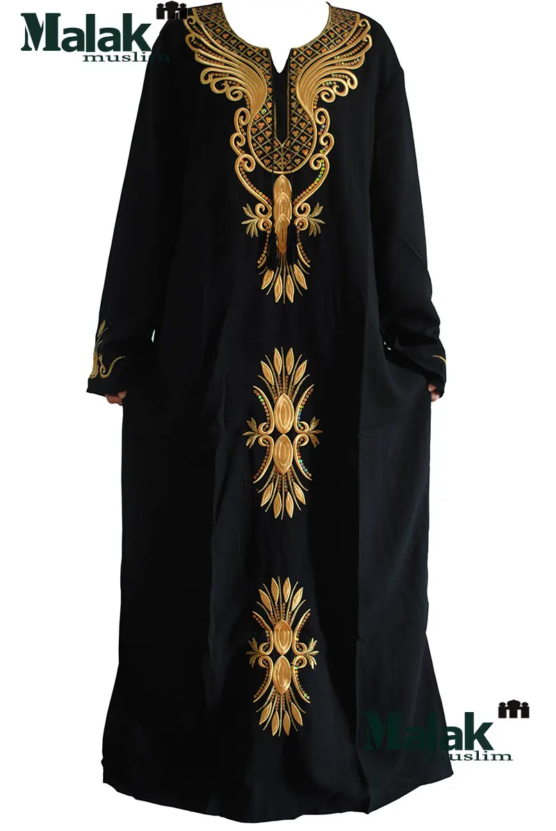 Caftan Jilbabs и Исламская одежда с вышивкой женские исламские платья арабский женский