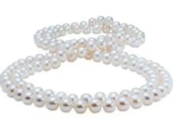 Великолепная 9-10 мм натуральный Южных морей белый жемчуг necklace40inch (9.13) | Украшения и