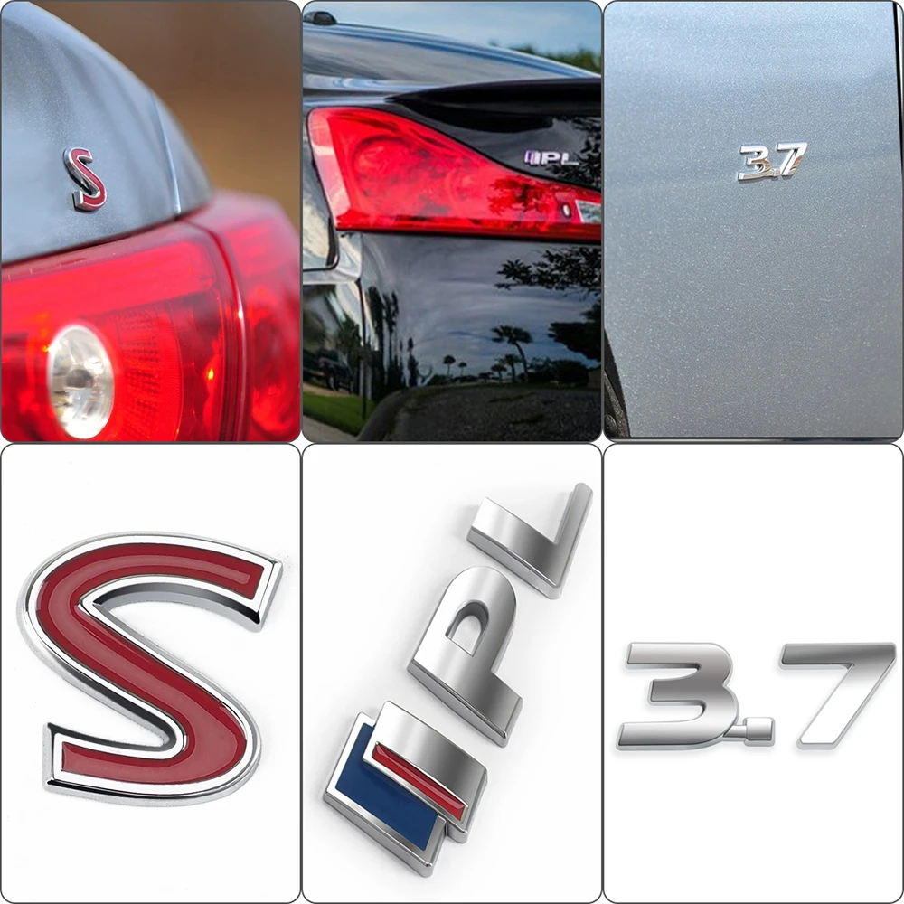 IPL 3 7 S значок письма Стикеры металла 3D эмблема отделка декор для Infiniti Q50 Q50L G37 G25 QX70