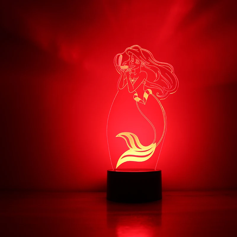 Светодиодная 3D креативная визуальная Настольная лампа с USB для детей подарок