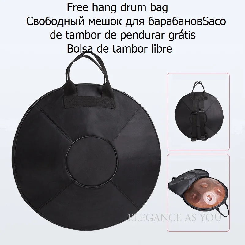 Рекомендуется для начинающих 9 тонов Handpan Drum D minor alloy handwork HandPan ручная работа образец барабана HandPan Сумка подставка для барабана