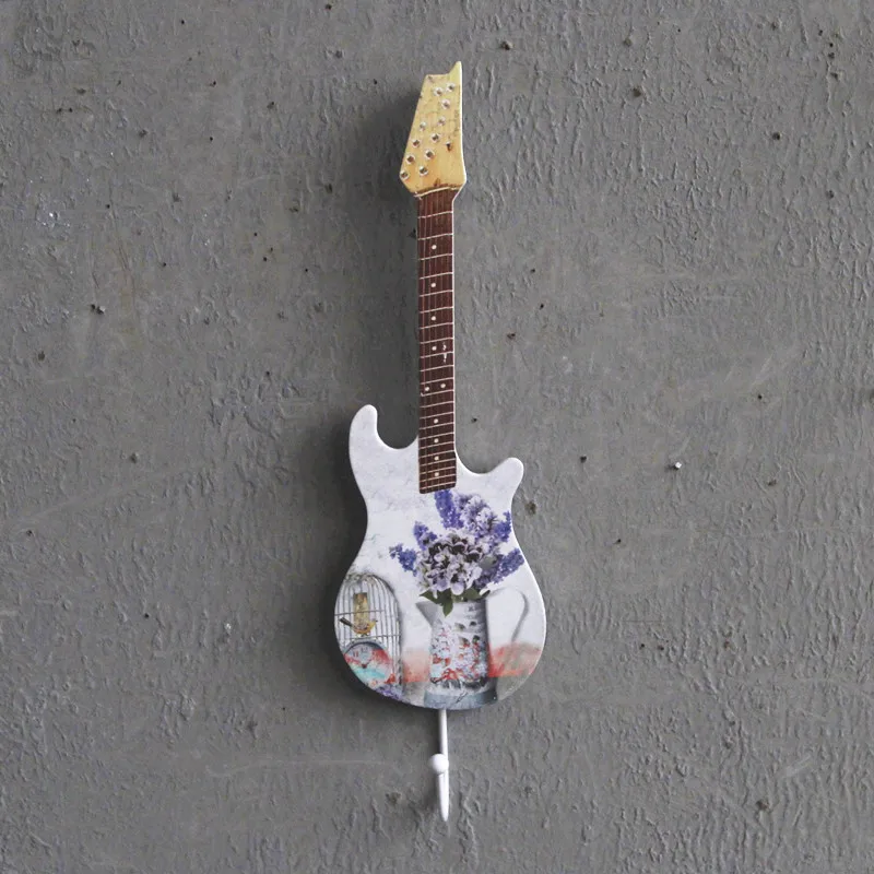 1 шт. классические настенные крючки в форме гитары для одежды вешалка ME 017 | Дом и