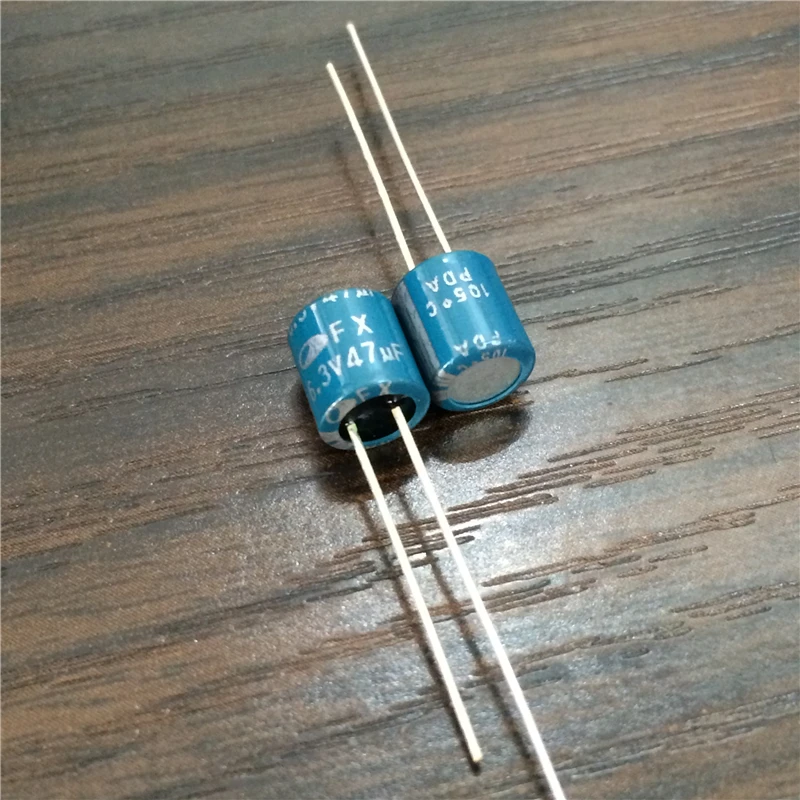 10 шт. 47 мкФ 6 3 В SAMWHA FX серии 6x7 мм 6.3V47uF Высший сорт твердый конденсатор|solid capacitor|47uf