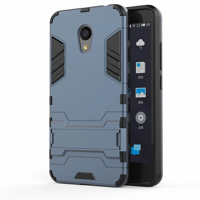 Navy Pdgb бронированный чехол для MEIZU M6 Примечание M3 M5 чехол Meizu M5S A5 M5c M5 M6T M6s S6 15 плюс M15 15 Lite комбинированный чехол из ТПУ Жесткий чехол-накладка с рисунком PC чехол - Цвет: Navy