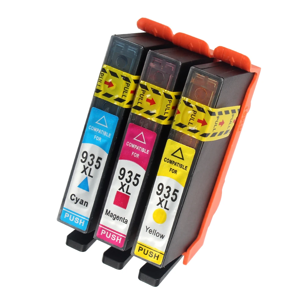 

3PK, Printer Tri-Color Ink Cartridges for HP 935 935XL hp935 Officejet 6220 Pro 6230 ePrinter 6812 6815 6830 6835 e-All-in-One