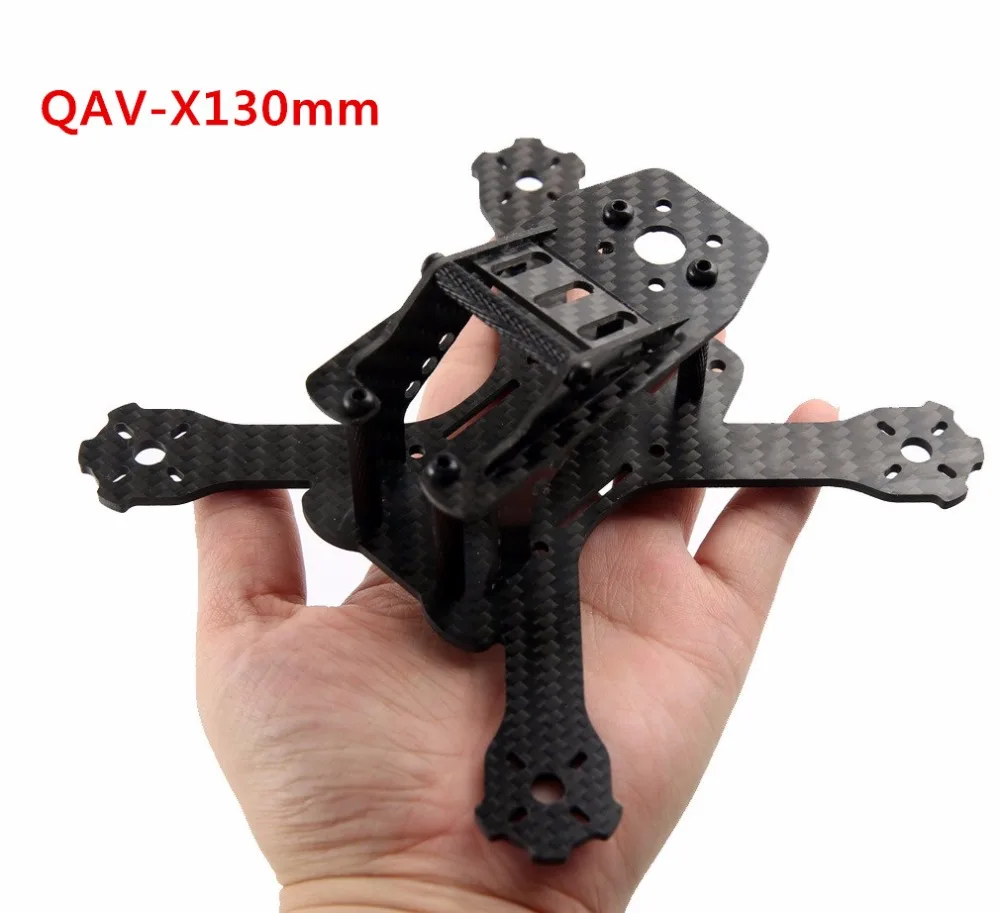 Spuer крутой QAV-X130mm Мини FPV гоночный Квадрокоптер рамка из углеродного волокна 2 5 мм