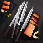 Японский Нож для сашими 8,5 9,5 10,5 дюймов, ножи Yanagiba для суши 7CR17 440C из нержавеющей стали для филе лосося