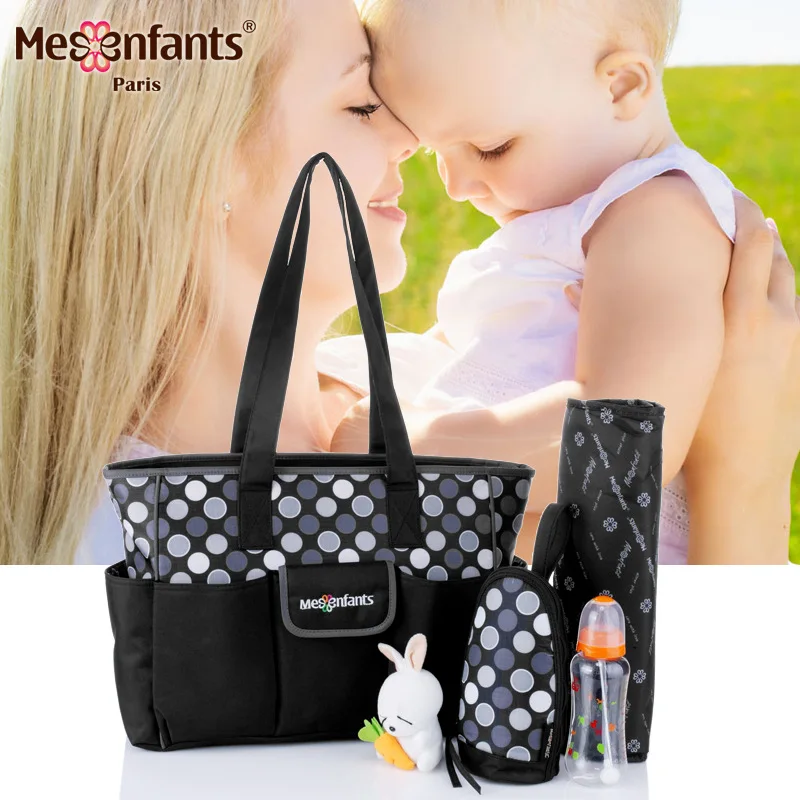 Сумка для детских подгузников в горошек 2 шт./компл.|multifunction diaper bag|nappy bagsdiaper bag |