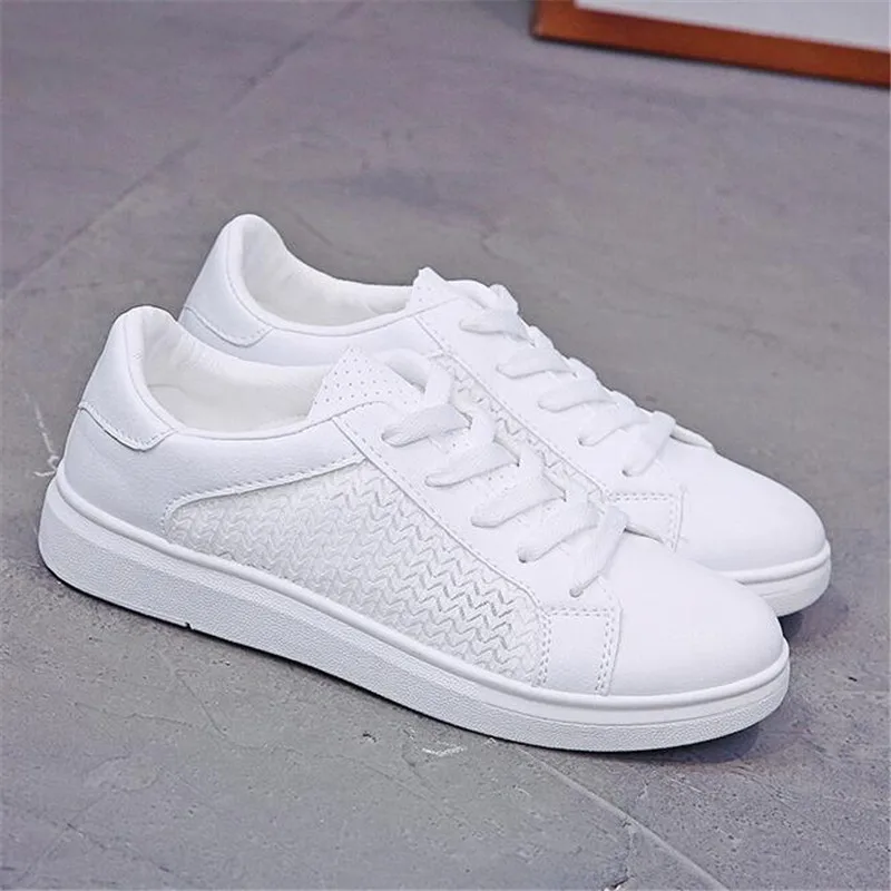 Fashion Women Casual Shoes Suede Leather Platform Sneakers Ladies White Trainers Chaussure Femme Sexemara Summer Mesh | Обувь