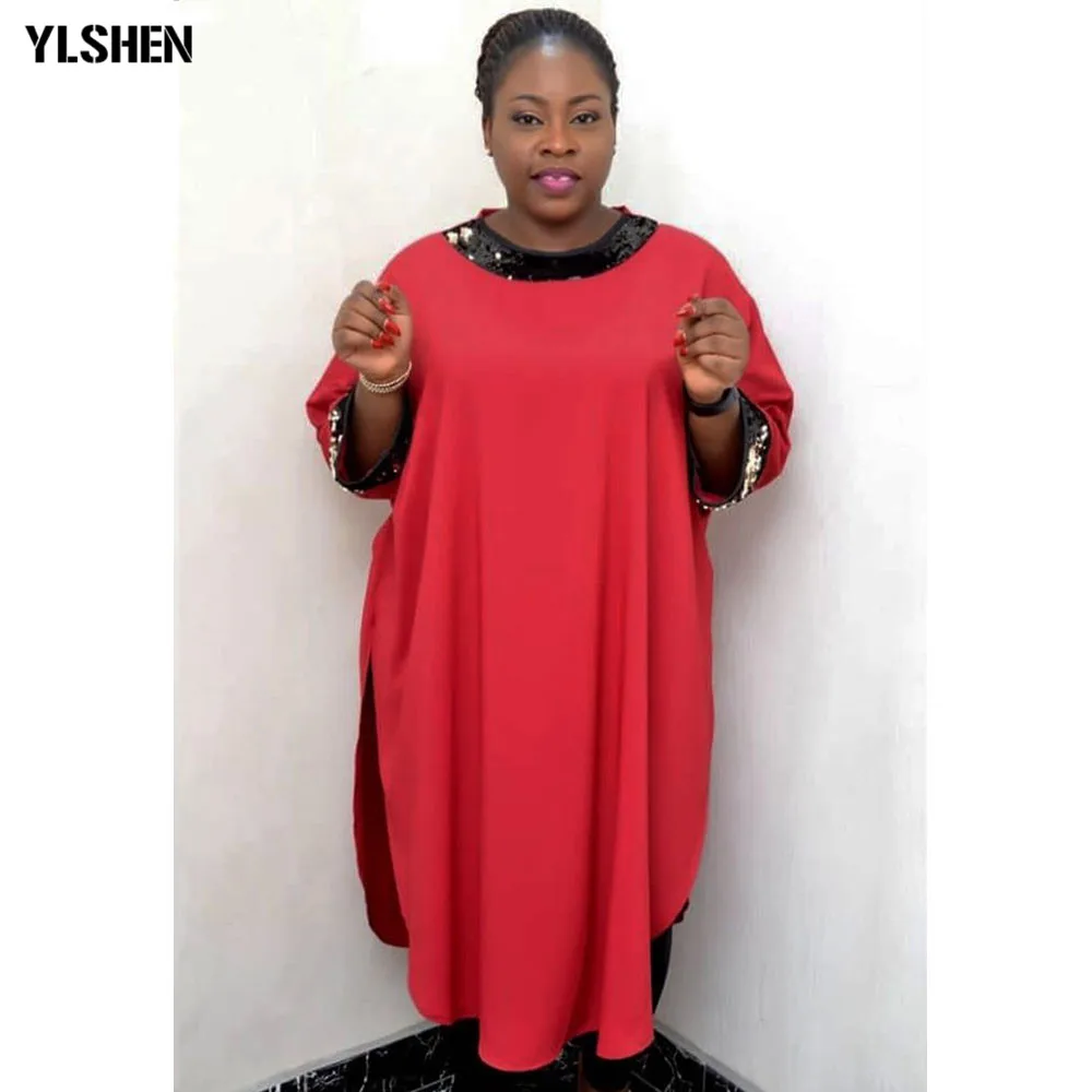 Африканские платья для женщин Дашики блёстки африканская одежда платье размера