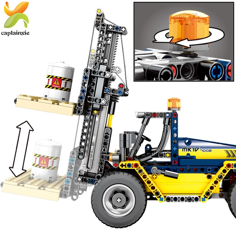 609 шт. город Инженерная вилка строительные блоки для автомобилей Technic автомобиль