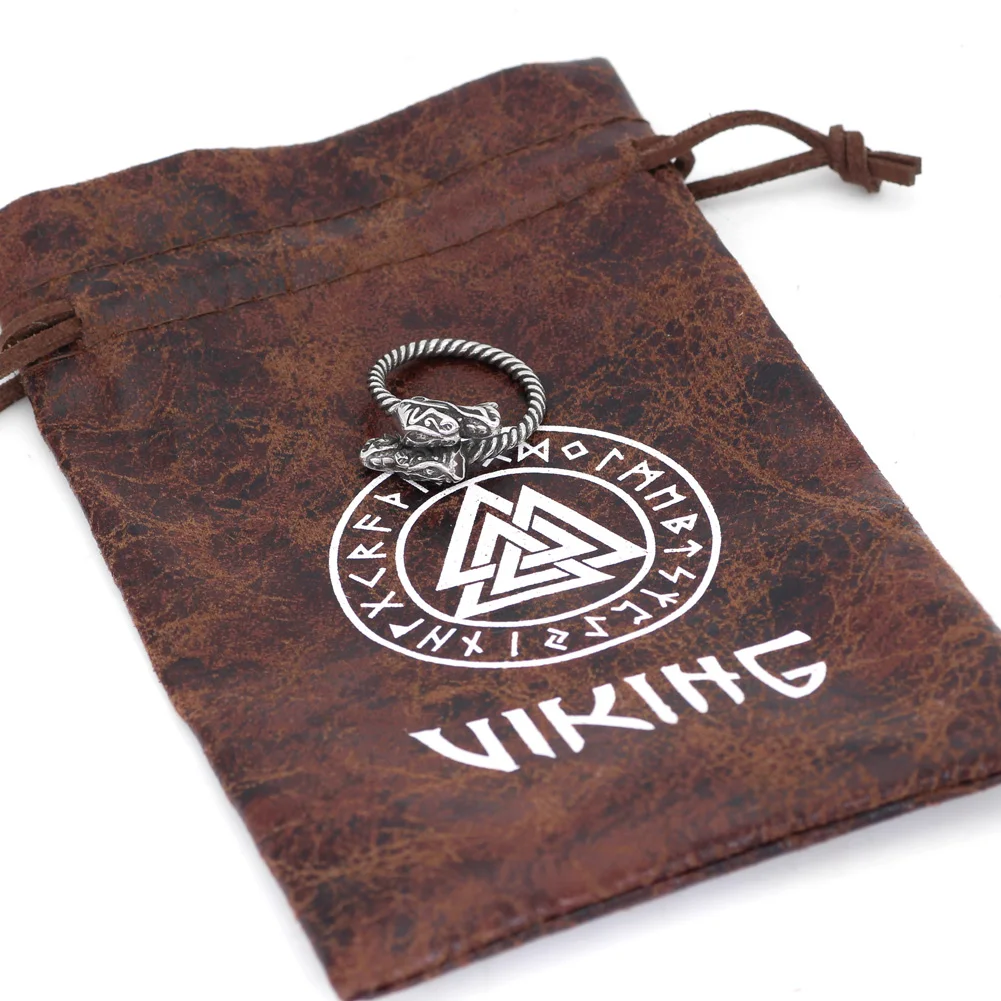 Скандинавский Викинг амулет Norse Дракон скандинавский с узелком кольцо из