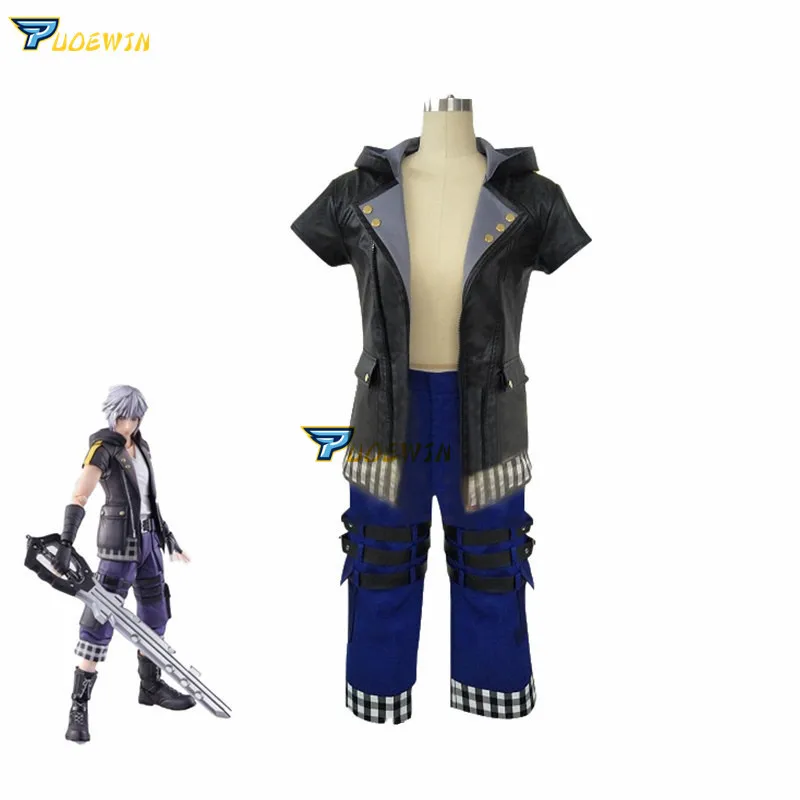 Игра Kingdom Hearts 3 III Riku Косплей Костюм Униформа костюм на заказ любого размера