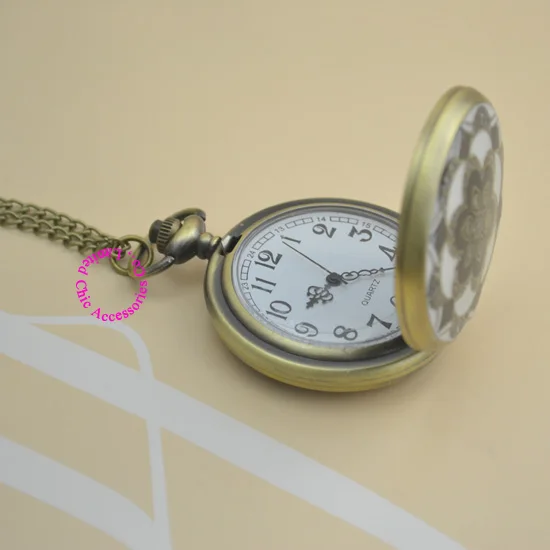 Оптовая продажа покупатель карманные часы ожерелье хорошее качество новая
