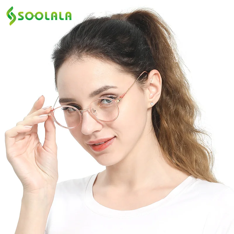 SOOLALA, кошачий глаз, круглые очки для чтения, женские, мужские+ 0,5, 0,75, 1,25, 1,75, 2,25, 2,75 до 4,0, очки для чтения при дальнозоркости