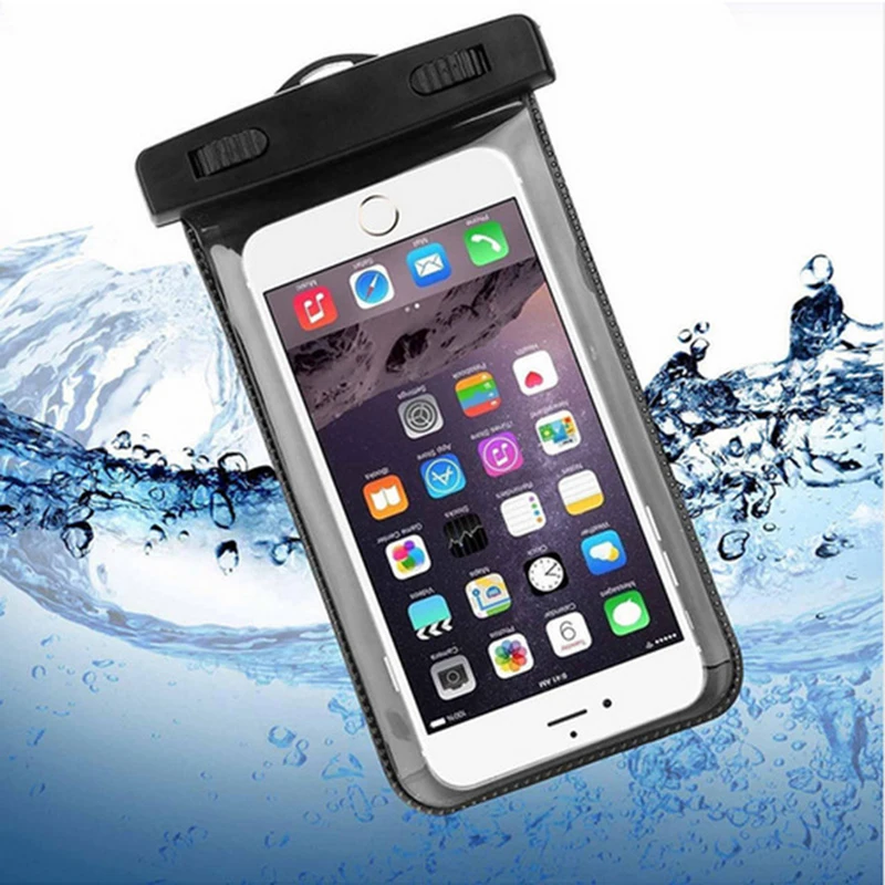 100% ПВХ водонепроницаемая сумка для дайвинга подводный чехол телефона iPhone 5 5S SE 6 6s