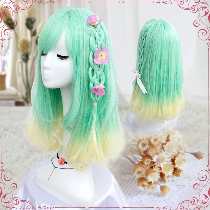 (Алиса парик 044) термостойкие волокна волос синтетические волосы Аниме Лолита