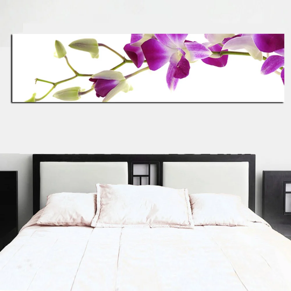 Картина маслом на холсте HD принт фиолетовая орхидея цветок постер Арт