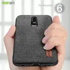 Чехол для oneplus 6, чехол MOFI One Plus 6, жесткий чехол-накладка из мягкого силикона с тканевыми краями, чехол с полным покрытием OP6 для бизнеса 1 + 6, матовый чехол