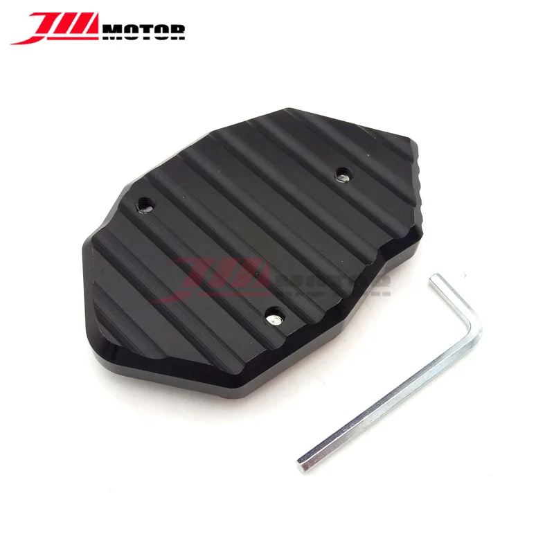 Motorcycle CNC Alunimun KickStand Side Stand Enlarge Extension Pad For Kawasaki Z650 Z900 Z1000 Z1000SX ER-6N ZX-6R ZX10R ZX16R |