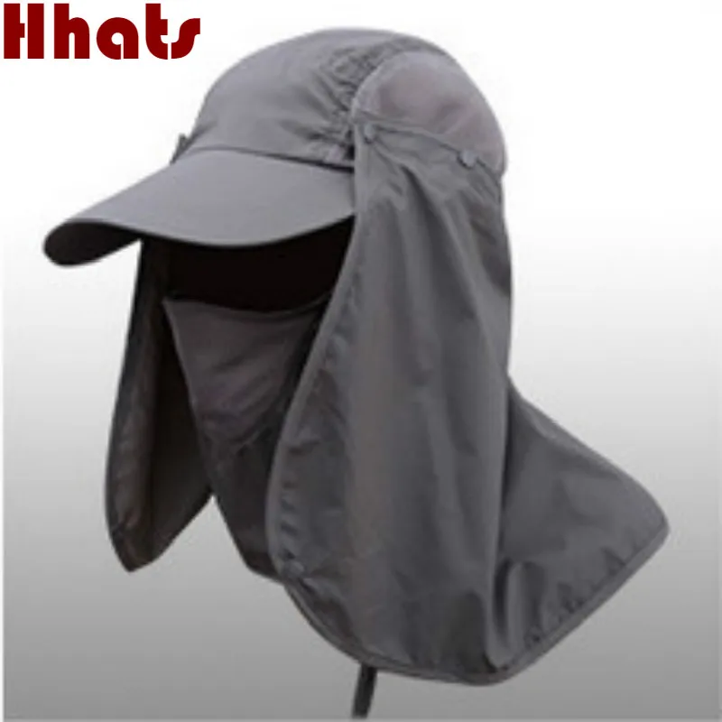 Шляпа От Солнца Унисекс водонепроницаемая Кепка для лица и шеи с вуалью рыбалки