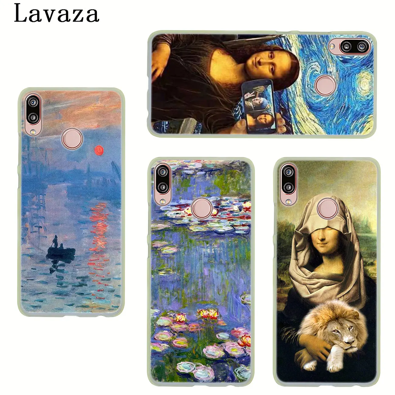 lavaza Van gogh Starry Mona Lisa funny Spoof Art Case for Huawei P30 Pro P20 P10 P9 Plus P8 Lite Mini 2016 2017 P smart Z | Мобильные