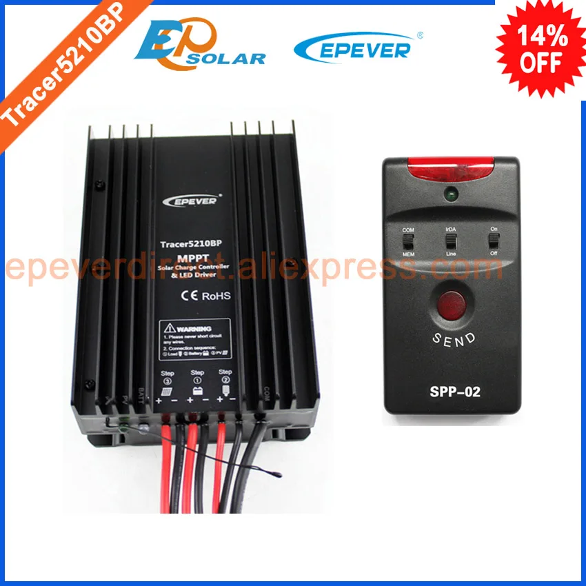 Солнечная батарея EPEVER brand Tracer5210BP + регулятор mppt 20A 20amp для 24v 520w солнечной панели
