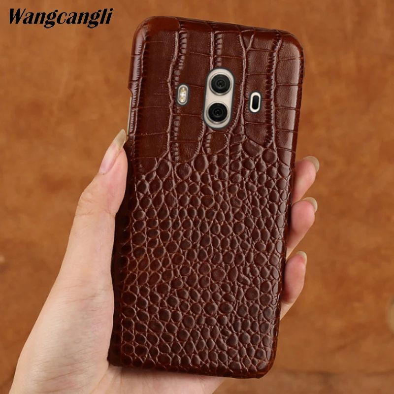 

Брендовый чехол для телефона Huawei P20 lite с крокодиловым узором, чехол для телефона из натуральной кожи для Huawei серии, полупакет, чехол для теле...