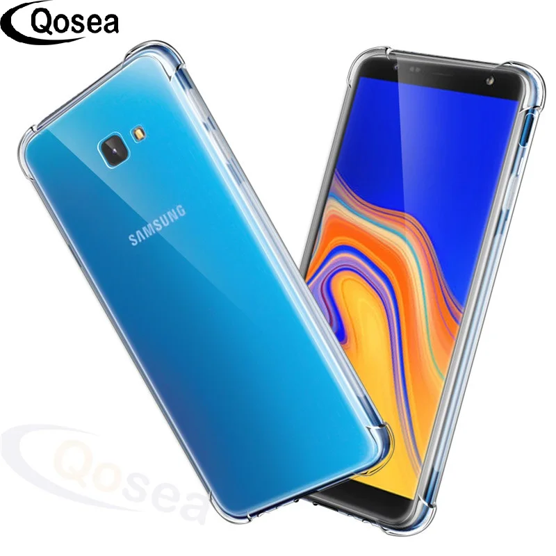 Qosea для samsung Galaxy J4 Plus чехол тонкий Тонкий прозрачный Силиконовый ТПУ