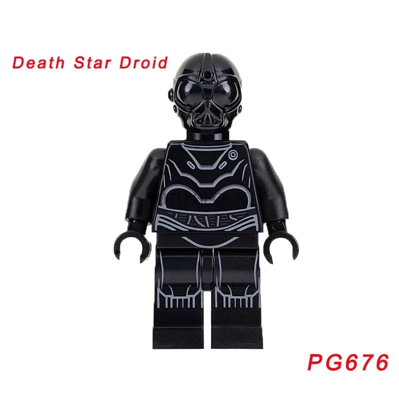 pg676 Одиночная распродажа, Звездные войны, космические войны, робот C3Po R2D2, C-3Po, R2-D2, Звезда смерти, дроид, Звездные войны, фигурки, строительные блоки - Цвет: pg676