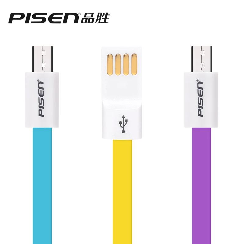 Pisen марка 0.2 м android данных кабель 8Pin микро зарядное устройство USB 3 цветов для Xiaomi Mp3
