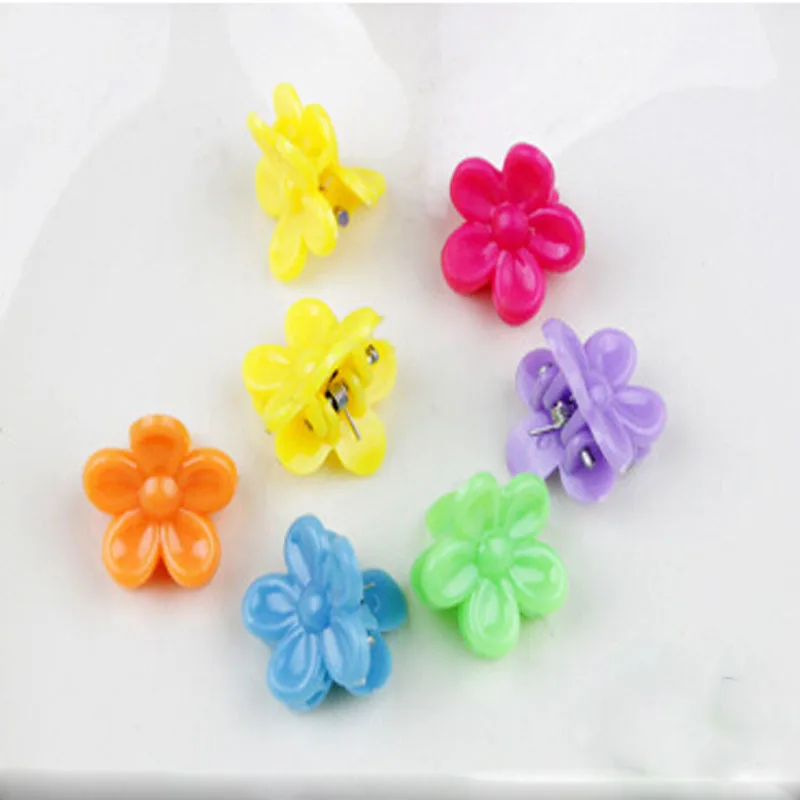 50 шт. мини заколки для волос новые детские аксессуары цветочные звезды сердечки