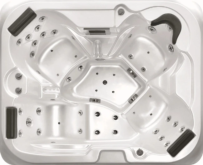 На 4 человека 53 струи новейшая наружная джакузи ванна с нагревателем и озоном |