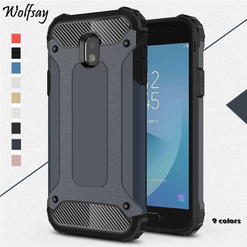 Чехол Wolfsay для Samsung Galaxy J3 2017 прочный из ТПУ и ПК чехол Fundas J330 версия ЕС * | Мобильные