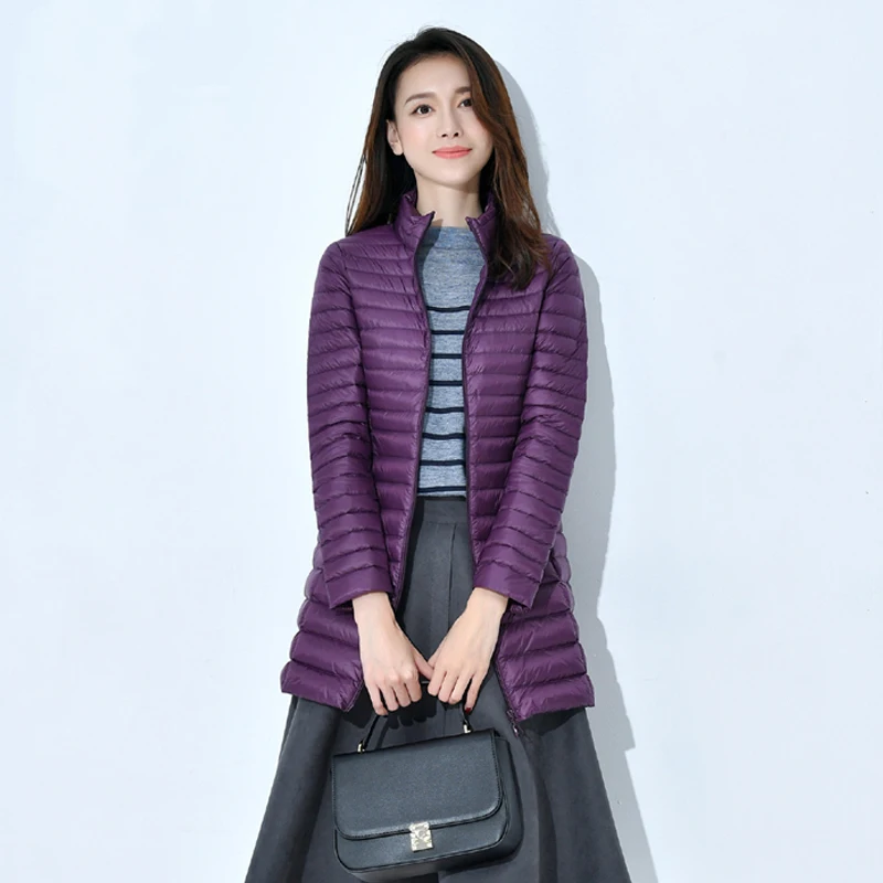 Новинка 2020 женские зимние куртки корейский ультра светильник пальто на утином
