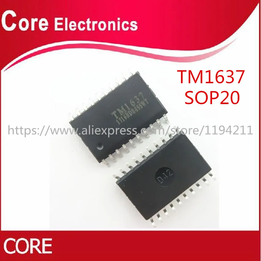 100 шт. TM1637 SOP SOP20 SMD новый|Интегральные схемы| |