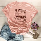 Если мой рот не говорит, что мое лицо определенно будет футболкой, стильная повседневная модная футболка, буквенный лозунг, гранж, топы, графические наряды