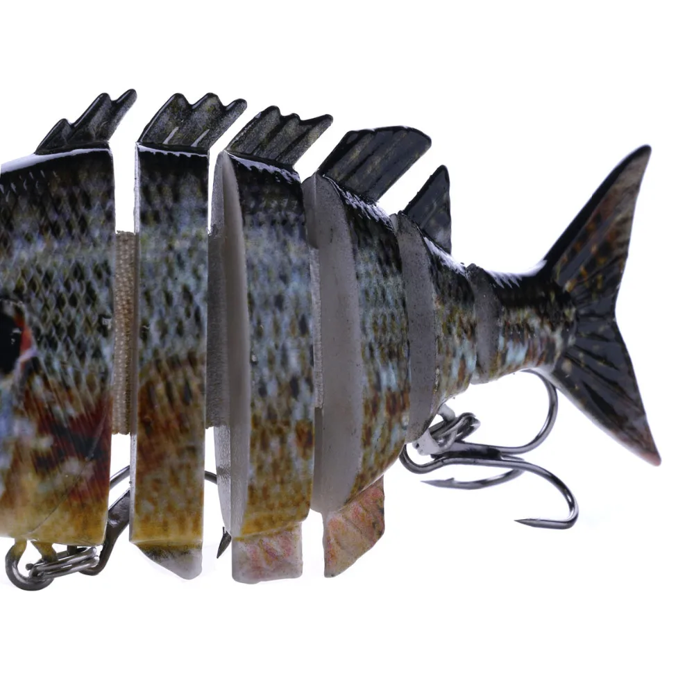 HENGJIA Depth Diving Sinking Wobblers 6 Segments Fishing Lures Multi Jointed Tackle 10CM 12.7G | Спорт и развлечения