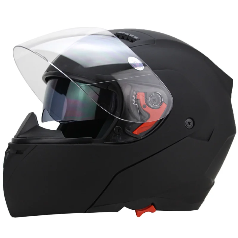 Senhu Moto rcycle защитные моды шлем интегральный/флип Анти туман с двумя объективами