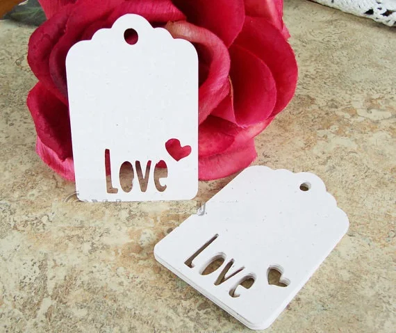 

LOVE Wedding wish tree hang Gift Tags, Scrapbooking birthday party favor package bridal shower Decoration cards