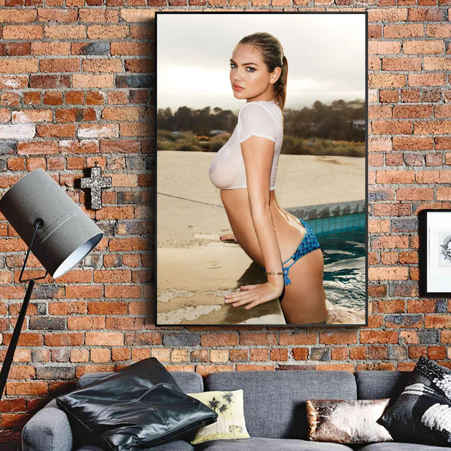 Модель Kate Upton Сексуальная красивая девушка плакат холст настенная живопись и принты для декора гостиной