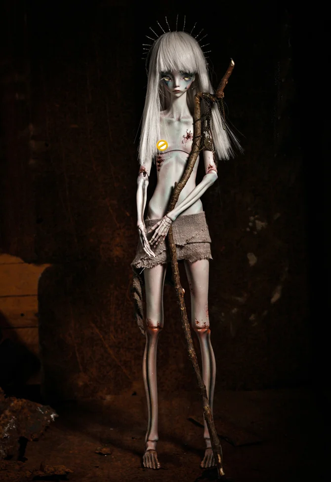 Бесплатная доставка 1/4 bjd кукла Hermit IX серо зеленый цвет|tiny delf|bjd dolldoll doll |