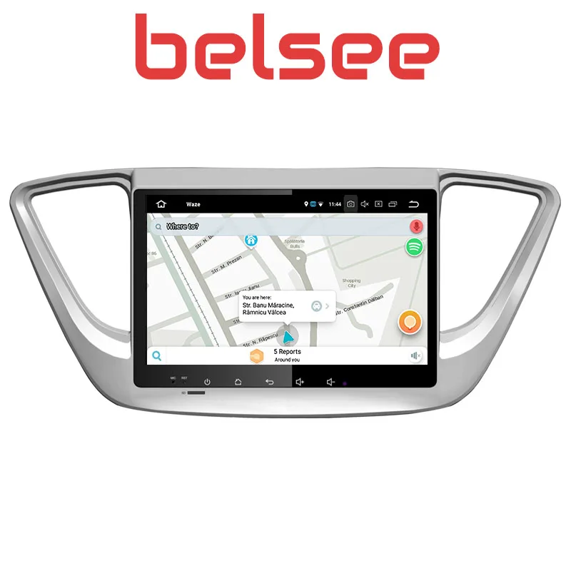 Автомагнитола Belsee для Hyundai Verna Accent Solaris 2017 2018 2 Din Android 8 стерео GPS навигация Bluetooth IPS