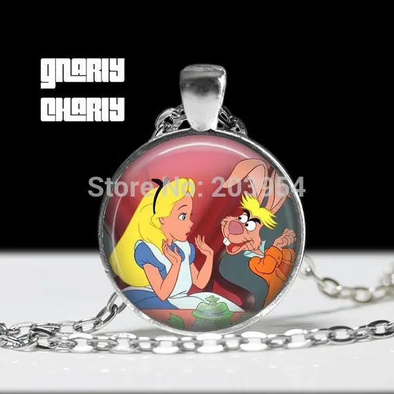 Стимпанк ручная работа Алиса и марш ожерелье с зайцем 1 шт./лот бронзовая стальная