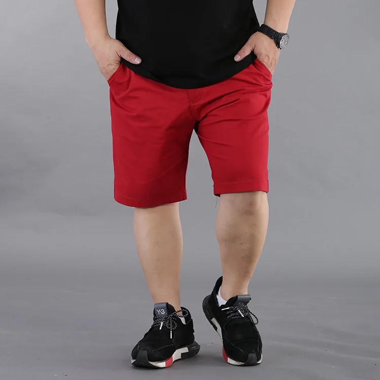 

7XL 8XL Mens Plus Size Summer Pure Color Shorts 2017 New Arrival Hip Hop Baggy shorts Loose Skateboard short 050102
