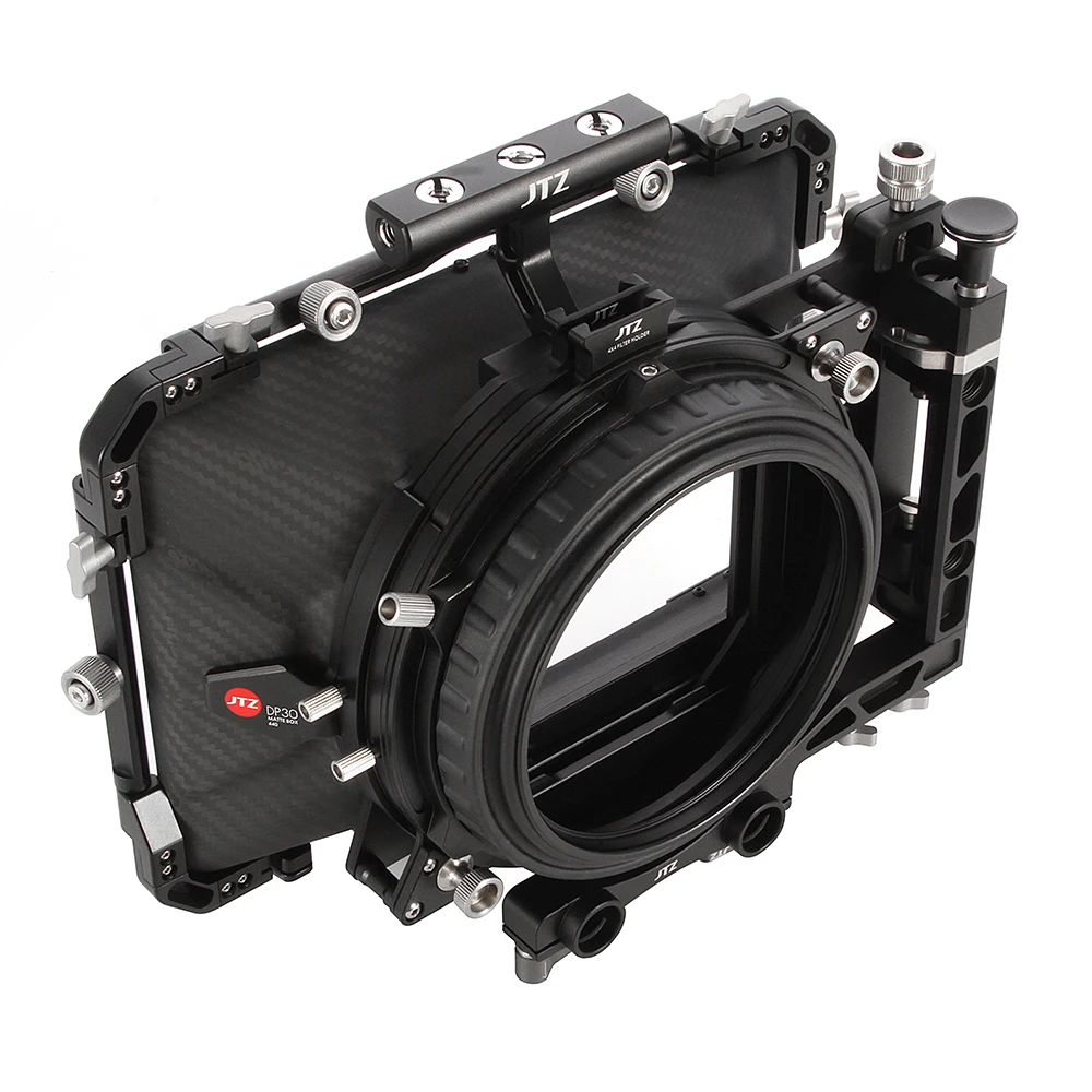 JTZ DP30 Cine карбоновое волокно 4x4 &quotМатовая коробка 15 мм/19 мм для Sony ARRI RED CANON BMD|matte box|4x4