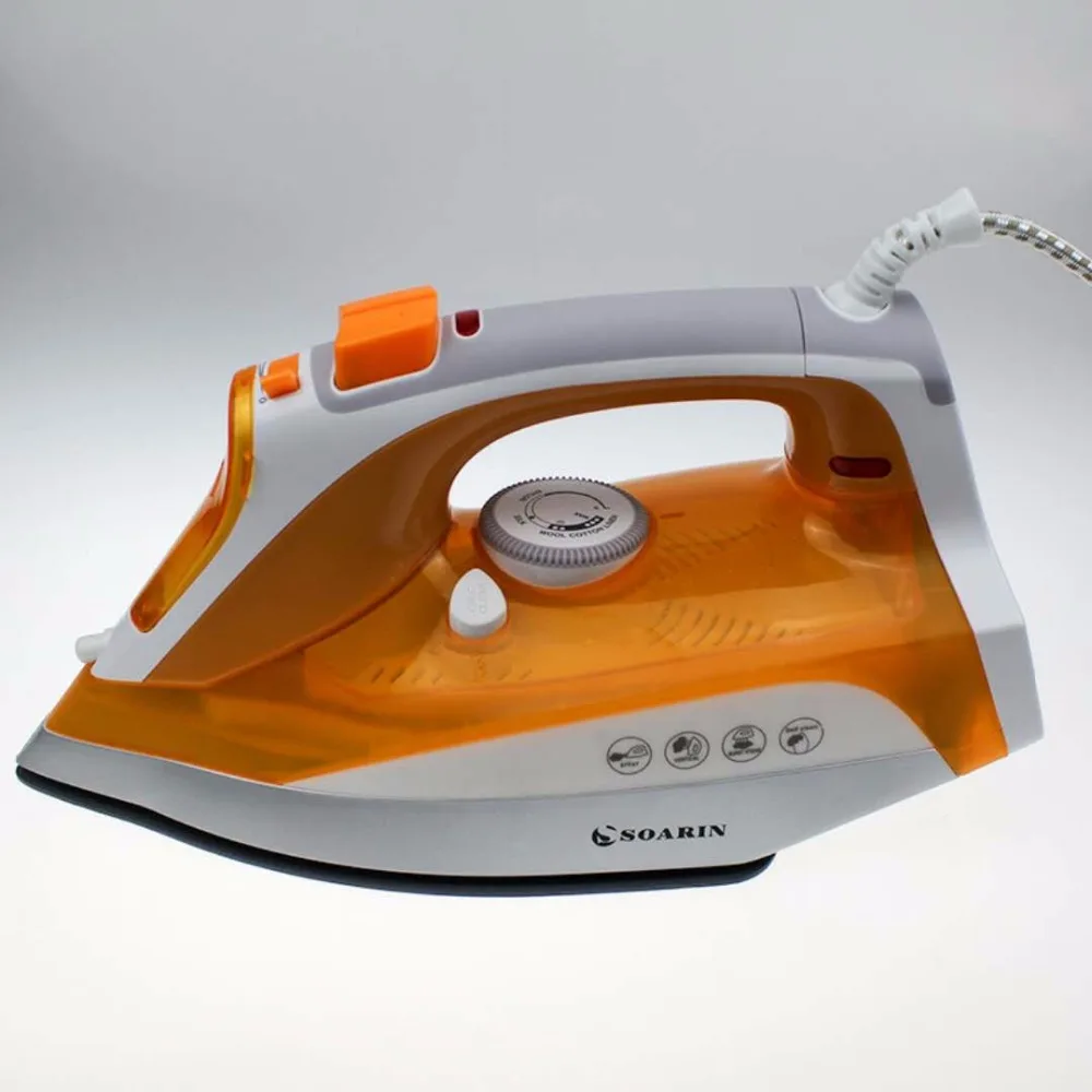 220V Electric Steam Iron for Clothes Handheld Thermostat Prevent Calcium Deposition Steamer Ceramic Base Plate | Бытовая техника