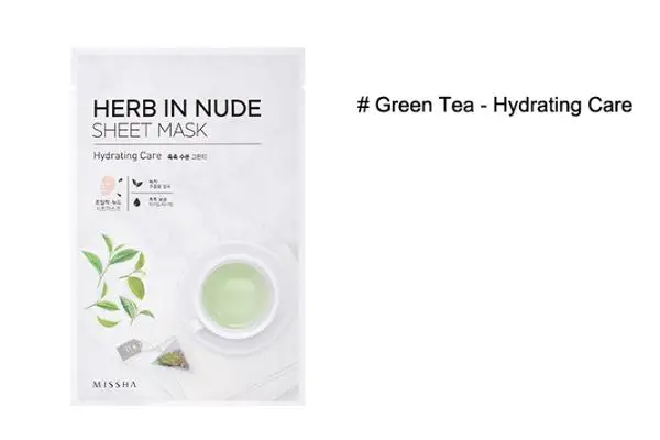 MISSHA Herb In Nude Sheet Mask 3 шт. маска для лица уход за кожей отбеливающая увлажняющая