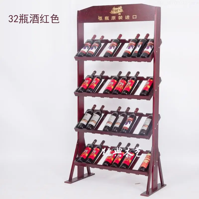 Винная стойка из массива дерева классический многоярусный держатель для бутылок